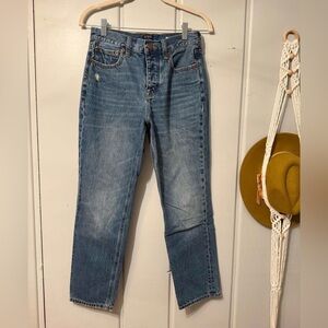 J. Crew Straight Leg Blue Jeans - Slightly cropped